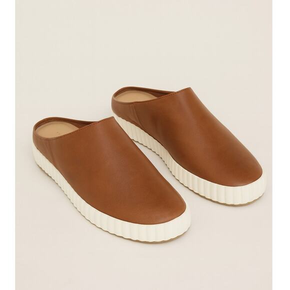 Kelsi Dagger x Anthropologie Miller Leather Slip-On Shoes Rust Brown size 7.5 - Picture 1 of 7